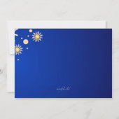 Driving Snowflakes Winterabendessen Party Einladun Einladung (Rückseite)