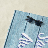 Driving wood Beach Design Yacht Beach Handtuch (Beispiel)