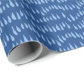 Drizzle Dot in Blau Indigo Geschenkpapier (Rolleneckpunkt)