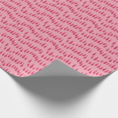 Drizzle Dot in Hellrosa Geschenkpapier (Ecke)