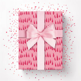 Drizzle Dot in Hellrosa Geschenkpapier