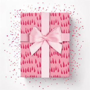 Drizzle Dot in Hellrosa Geschenkpapier