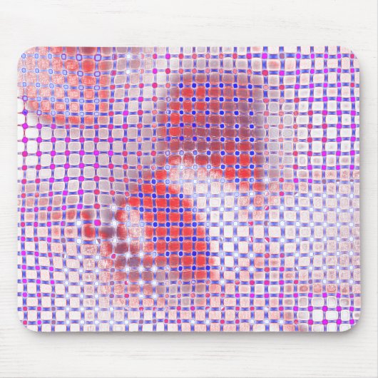 Drizzled Spots unter Gitter rustikale antiquierte  Mousepad (Vorne)