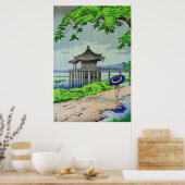 Drizzling Rain in Ukimido Fujishima Takeji 1950er Poster (Küche)