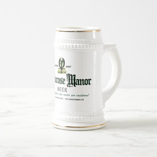 DRM Ankh Bier Stein Logo-w/Text Bierglas (VorderseiteRechts)