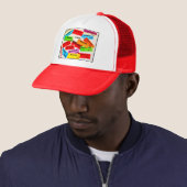 DROGEN-AUFKLEBER-KAPPE TRUCKERKAPPE (Beispiel)