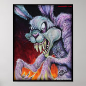 Drogen Bunny - Farbdruck Poster (Vorne)