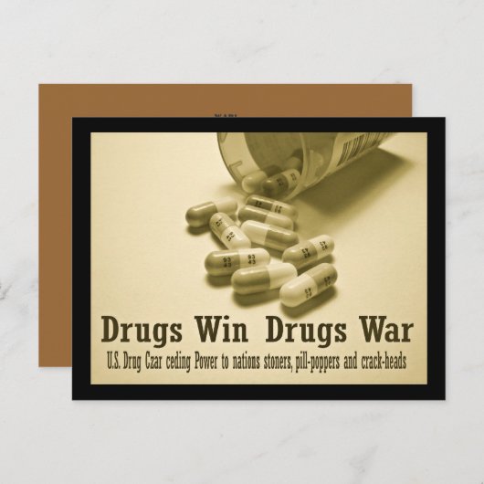 Drogen gewinnen! postkarte (Vorne/Hinten)