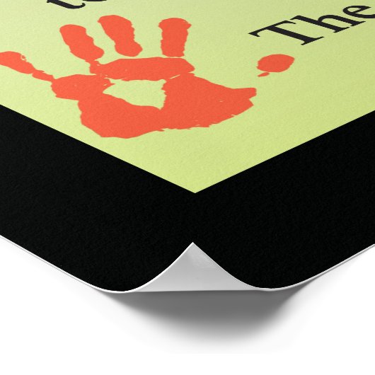 Drogen oder eine Massage erhalten Poster (Ecke)