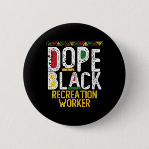 Drogen Schwarz Freizeittherapeut Schwarze Geschich Button