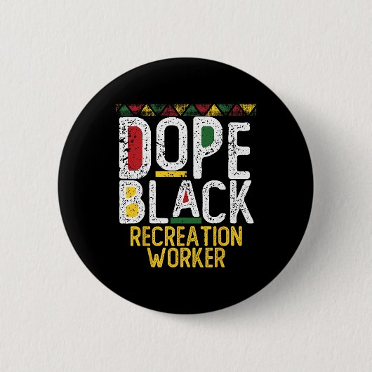 Drogen Schwarz Freizeittherapeut Schwarze Geschich Button (Vorderseite)