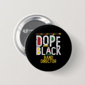 Drogen Schwarz Nd Direktor Black History Month Button (Vorne & Hinten)