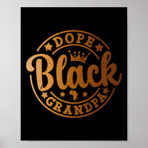 Drogen Schwarz Opa Melanin Afroamerikaner Schwarz Poster
