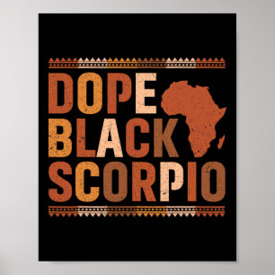 Drogen Schwarz Skorpion Melanin African History Mo Poster