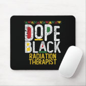 Drogen Schwarz Strahlentherapeut Schwarze Geschich Mousepad (Mit Mouse)