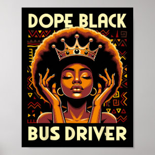 Drogen Schwarzer Busfahrer Afrikanischer Amerikane Poster