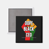 Drogen Schwarzer Ceo Schwarzer Geschichtsmonat Magnet (Vorderseite/Rückseite)