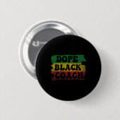 Drogen Schwarzer Coach Afroamerikaner Schwarze Ges Button (Vorne & Hinten)