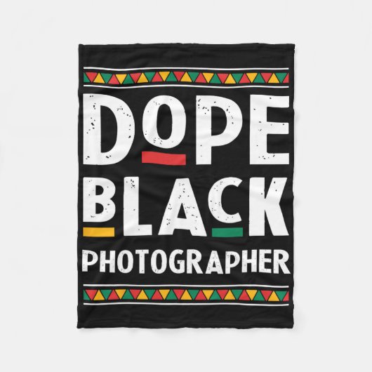 Drogen Schwarzer Fotograf Juneteenth Schwarze Gesc Fleecedecke (Vorderseite)