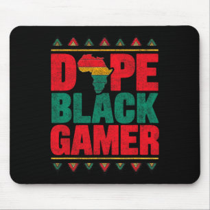 Drogen Schwarzer Gamer Schwarzer Geschichtsmonat G Mousepad