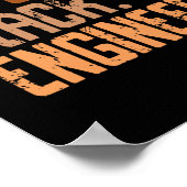Drogen Schwarzer Ingenieur Melanin Afroamerikanisc Poster (Ecke)