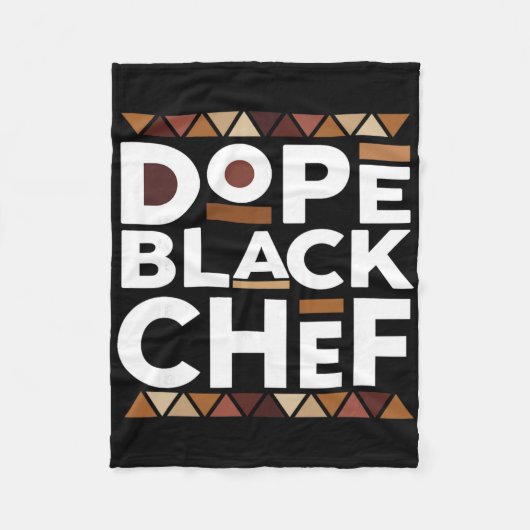 Drogen Schwarzer Koch Schwarze Geschichte Melanin  Fleecedecke (Vorderseite)
