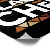 Drogen Schwarzer Koch Schwarze Geschichte Melanin Poster (Ecke)