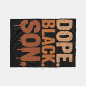 Drogen Schwarzer Sohn Schwarze Geschichte Monat Ju Fleecedecke (Vorderseite (Horizontal))