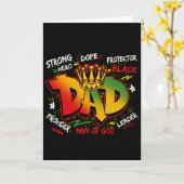 Drogen Schwarzer Vater Juneteenth Vatertag Schwarz Karte (Gelbe Blume)