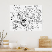 DROGEN UND ROCK'N'ROLL POSTER (Küche)