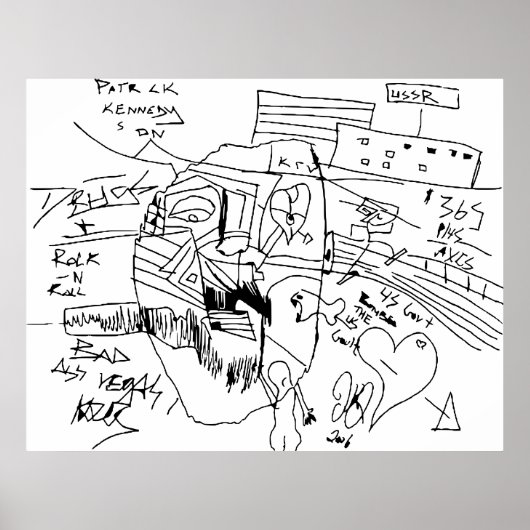 DROGEN UND ROCK'N'ROLL POSTER (Vorne)