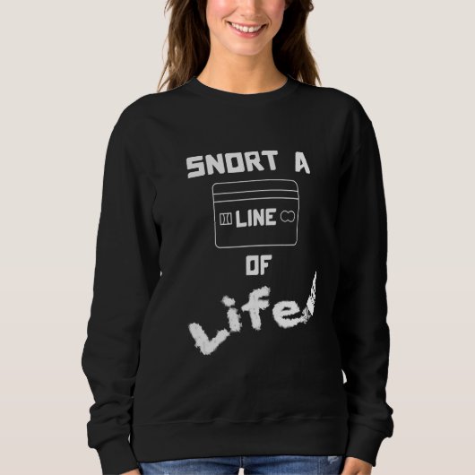 Drogenabhängigkeit als Lebenslinie Sweatshirt (Vorderseite)