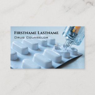 Drogenberater Alkoholberater Psychotherapeut Visitenkarte