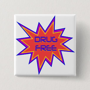 Drogenfrei Button