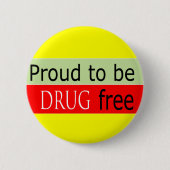 drogenfrei button (Vorderseite)