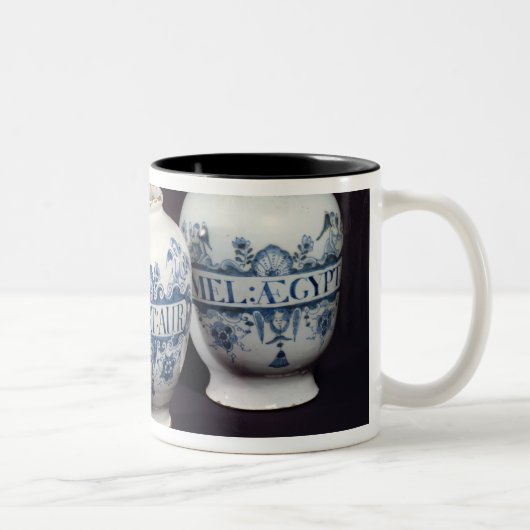 Drogengläser der Apotheker, c.1740 Zweifarbige Tasse (Rechts)