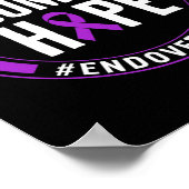 Drogenüberdosis-Bewusstsein Mit Glauben Kommt Hoff Poster (Ecke)