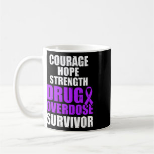 Drogenüberdosis-Bewusstseins-Krieger Überlebender Kaffeetasse