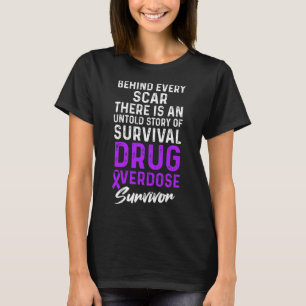 Drogenüberdosis-Bewusstseins-Krieger Überlebender T-Shirt
