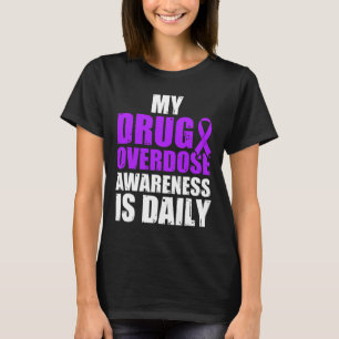 Drogenüberdosis-Bewusstseins-Krieger Überlebender T-Shirt