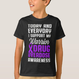 Drogenüberdosis-Bewusstseins-Krieger Überlebender T-Shirt