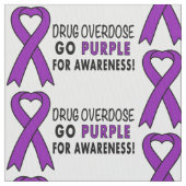 Drogenüberdosis: Lila Bewusstseins-Band Stoff (Nahaufnahme)