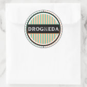 Drogheda City Pride Emblem – Irish Identity Runder Aufkleber (Tasche)