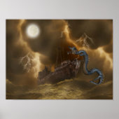 Drogon Ship Fantasy Art Poster (Vorne)