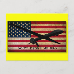 Drohen Sie mir kein Bro Postkarte