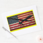 Drohen Sie mir kein Bro Rechteckiger Aufkleber (Umschlag)