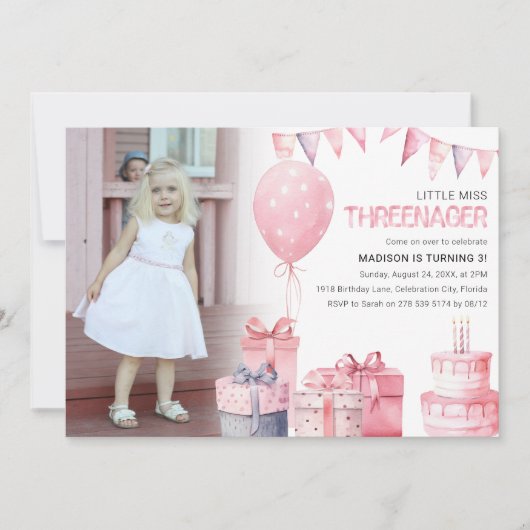 Drohenager | Foto 3. Geburtstag Party Einladung (Vorderseite)