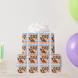 Drohenager Tiger Boy 3. Geburtstag Party Geschenkpapier