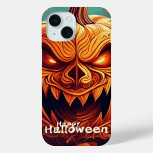 Drohend leuchtende Augen des Kürbisgesichts Hallow Case-Mate iPhone Hülle