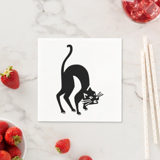 drohende Katze Serviette (Beispiel)
